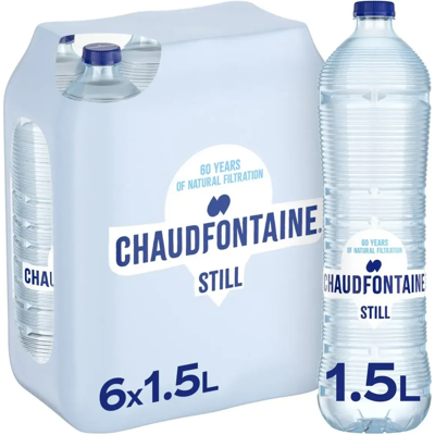 Chaudfontaine still blauw pet (6x 1,5 liter) Chaudfontaine still blauw pet (6x 1,5 liter)