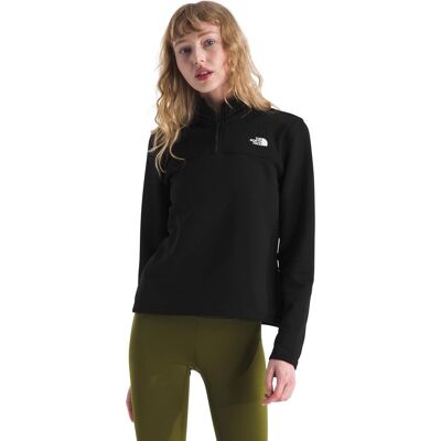 The North Face w cedar trail grid fleece 1 - 4 zip jacket dames outdoortrui - tnf zwart The North Face w cedar trail grid fleece 1 - 4 zip jacket dames outdoortrui - tnf zwart
