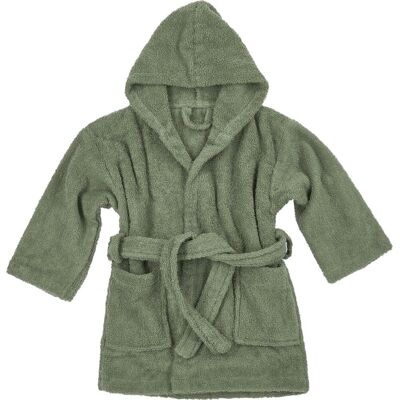 Meyco baby uni badjas - badstof - forest green - 86/92 Meyco baby uni badjas - badstof - forest green - 86/92