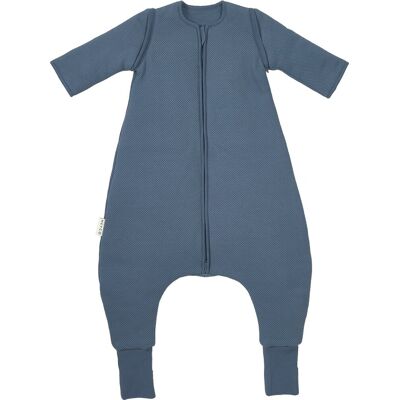 Meyco baby studio collection classic slaapoverall jumper - afritsbare mouwen - indigo - 104cm - 2.5 tog Meyco baby studio collection classic slaapoverall jumper - afritsbare mouwen - indigo - 104cm - 2.5 tog