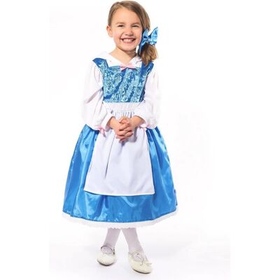 Little Adventures - blauwe belle jurk - maat 116/128 Little Adventures - blauwe belle jurk - maat 116/128