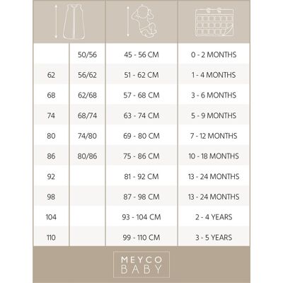 Meyco baby panter baby slaapzak rond tweedelig - neutral - 68/74 - 2.5 tog Meyco baby panter baby slaapzak rond tweedelig - neutral - 68/74 - 2.5 tog