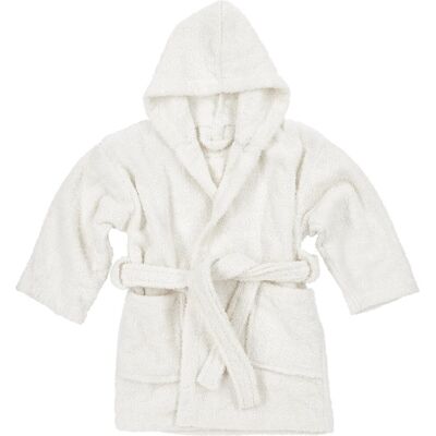 Meyco baby uni badjas - badstof - offwhite - 98/104 Meyco baby uni badjas - badstof - offwhite - 98/104
