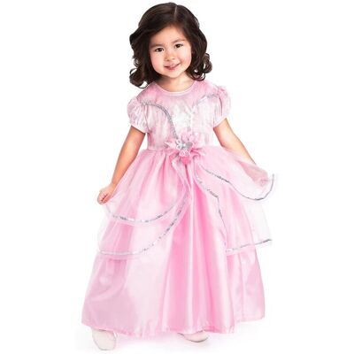 Little Adventures - royal pink princess jurk - maat l (110-122) Little Adventures - royal pink princess jurk - maat l (110-122)