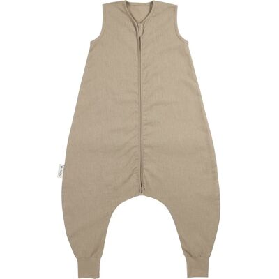 Meyco baby studio collection linnen slaapoverall jumper - taupe - 92cm - 0.5 tog Meyco baby studio collection linnen slaapoverall jumper - taupe - 92cm - 0.5 tog