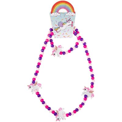 Duckiez Houten ketting en armband eenhoorn Duckiez Houten ketting en armband eenhoorn