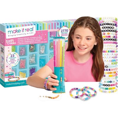Make It Real - swift clicks™ heishi deluxe armbandenmaker - maak 30+ unieke heishi armbanden Meerkleurig Make It Real - swift clicks™ heishi deluxe armbandenmaker - maak 30+ unieke heishi armbanden Meerkleurig