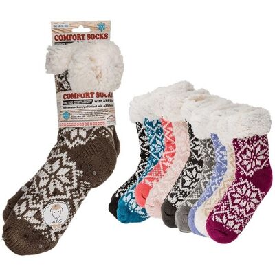 Basic Comfort sokken ijsbloem one size Basic Comfort sokken ijsbloem one size