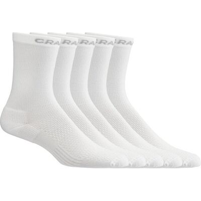 Craft active high sock 5-pack unisex sportsokken - wit Craft active high sock 5-pack unisex sportsokken - wit