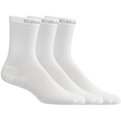Craft active high sock 3-pack unisex sportsokken - wit Craft active high sock 3-pack unisex sportsokken - wit