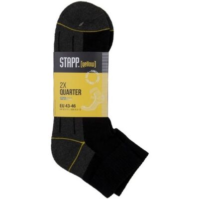 Stapp Geel Quarter 2-Pack - Sokken Stapp Geel Quarter 2-Pack - Sokken