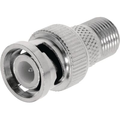 Valueline vlsp41965m antenne adapter bnc male - f-connector female zilver Valueline vlsp41965m antenne adapter bnc male - f-connector female zilver