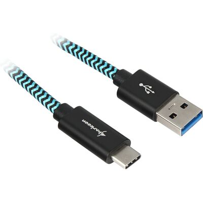 Sharkoon USB 3.2 Kabel - USB-A naar USB-C Sharkoon USB 3.2 Kabel - USB-A naar USB-C