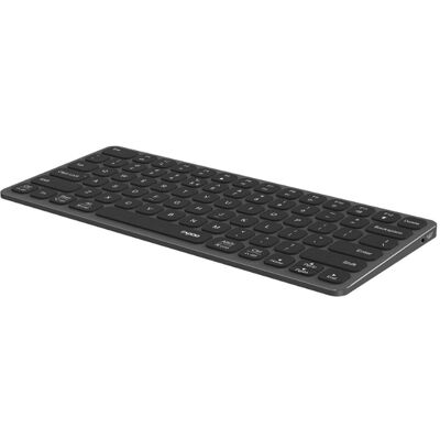 Rapoo uck-6001 ultraslim keyboard 8in1 usb-c multiport hub zwart Rapoo uck-6001 ultraslim keyboard 8in1 usb-c multiport hub zwart