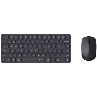 Rapoo 9010m comboset qwerty(nl) toetsenbord + muis zwart Rapoo 9010m comboset qwerty(nl) toetsenbord + muis zwart