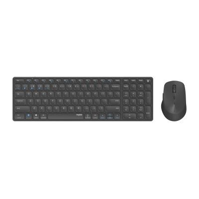 Rapoo 9700m draadloos multimode blade combo set donkergrijs qwerty us Rapoo 9700m draadloos multimode blade combo set donkergrijs qwerty us