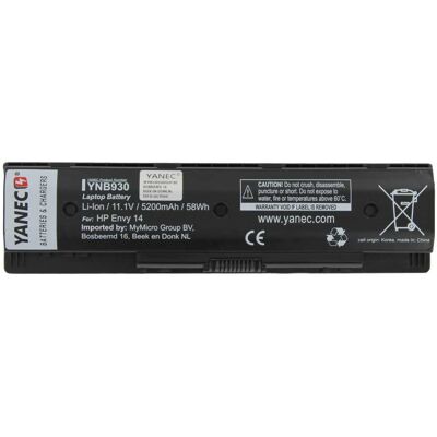 Yanec laptop accu 5200mah Yanec laptop accu 5200mah