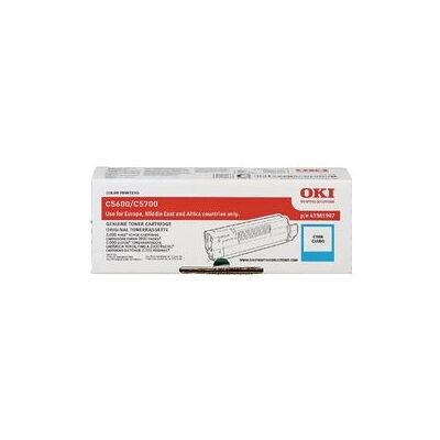 Inkjet en tonercartridge Oki 43381907 cyaan 2.000 pagina´s Inkjet en tonercartridge Oki 43381907 cyaan 2.000 pagina´s
