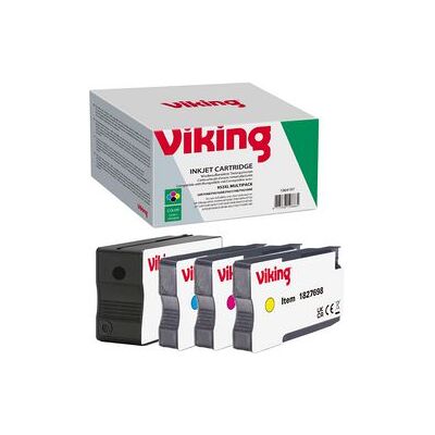 Inktcartridge Multipack Viking Compatible 3HZ52AE 4 stuks Inktcartridge Multipack Viking Compatible 3HZ52AE 4 stuks