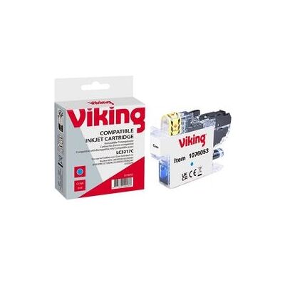 Inktcartridge Viking Compatibel Brother LC-3217C cyaan Inktcartridge Viking Compatibel Brother LC-3217C cyaan
