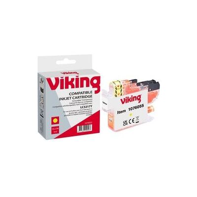 Inktcartridge Viking Compatibel Brother LC-3217Y geel Inktcartridge Viking Compatibel Brother LC-3217Y geel