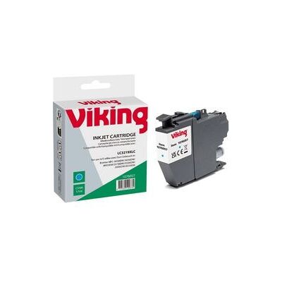 Inktcartridge Viking Compatibel Brother LC3219XLC cyaan Inktcartridge Viking Compatibel Brother LC3219XLC cyaan