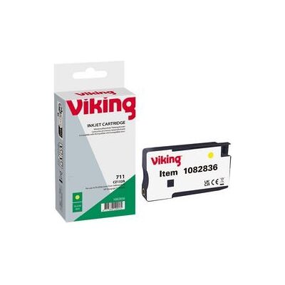 Inktcartridge Viking Compatibel HP CZ132A geel Inktcartridge Viking Compatibel HP CZ132A geel