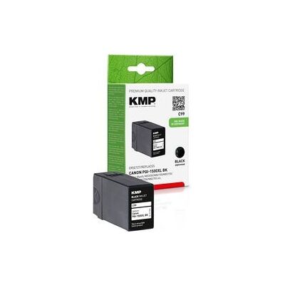 KMP Compatibele Inktcartridge voor Canon PGI-1500BK XL - Zwart KMP Compatibele Inktcartridge voor Canon PGI-1500BK XL - Zwart