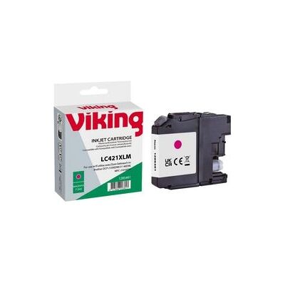 Inktcartridge Viking LC-421XLM Compatibel Magenta Inktcartridge Viking LC-421XLM Compatibel Magenta