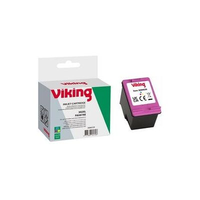 Inktcartridge Viking HP 302XL compatibel 3-kleuren Inktcartridge Viking HP 302XL compatibel 3-kleuren