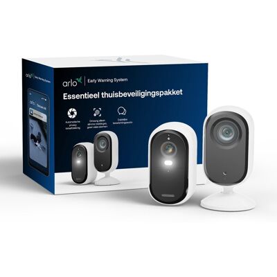 Arlo essential3 set - beveiliging set voor buiten & binnen, 2-cam (2k) Arlo essential3 set - beveiliging set voor buiten & binnen, 2-cam (2k)