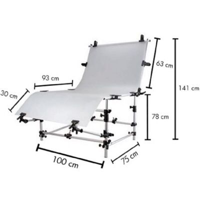 Falcon Eyes Professionele Fototafel - 100x200cm Falcon Eyes Professionele Fototafel - 100x200cm
