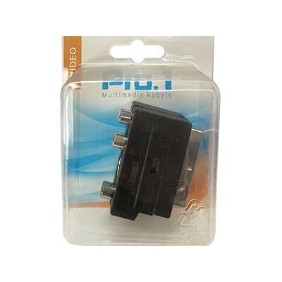 Enzo pro-1 scart adapter multiblok met schakelaar 9241300 Enzo pro-1 scart adapter multiblok met schakelaar 9241300