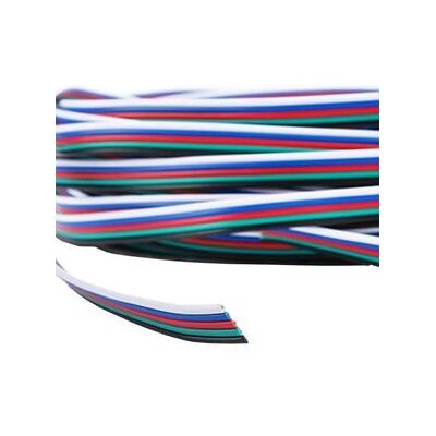 Enzo Kabel voor rgbw ledstrip 5-aderig lengte 20 meter - 4380053 Enzo Kabel voor rgbw ledstrip 5-aderig lengte 20 meter - 4380053