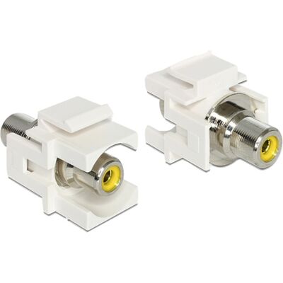 DeLOCK keystone module rca female > rca female yellow adapter (86306) DeLOCK keystone module rca female > rca female yellow adapter (86306)