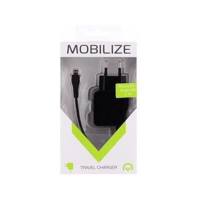 Mobilize Micro USB + USB Wandlader - 15W - Zwart Mobilize Micro USB + USB Wandlader - 15W - Zwart