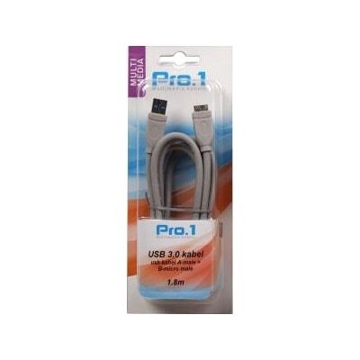 Enzo pro-1 usb 3.0 a male naar micro b male (smartphone) 1.8 meter - 9280250 Enzo pro-1 usb 3.0 a male naar micro b male (smartphone) 1.8 meter - 9280250
