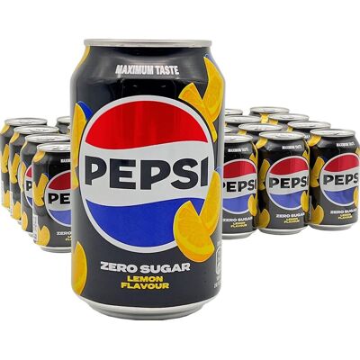 Pepsi - zero sugar lemon - 24 x 330 ml - tray Pepsi - zero sugar lemon - 24 x 330 ml - tray
