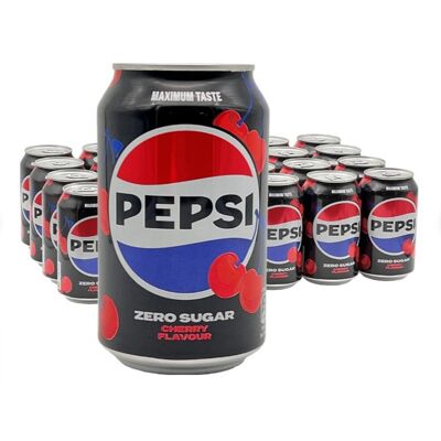 Pepsi - zero sugar cherry - 24 x 330 ml - tray Pepsi - zero sugar cherry - 24 x 330 ml - tray