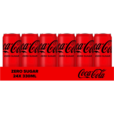 Coca-Cola zero blik (24x 33cl) Coca-Cola zero blik (24x 33cl)