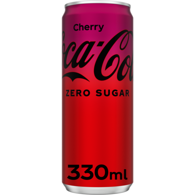 Coca-Cola zero cherry blik (24x 33cl) Coca-Cola zero cherry blik (24x 33cl)