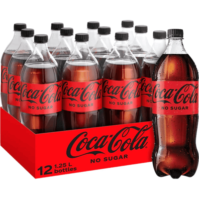 Coca-Cola zero petfles (12x 1,25 liter) Coca-Cola zero petfles (12x 1,25 liter)