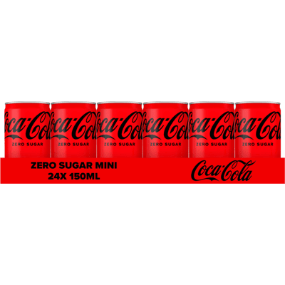 Coca-Cola zero blik mini (24x 15cl) Coca-Cola zero blik mini (24x 15cl)