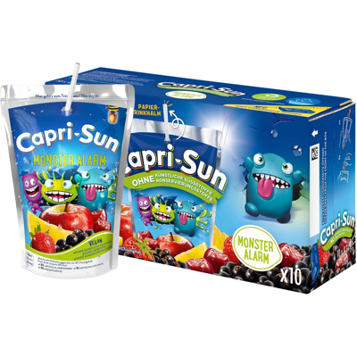 Capri-Sun Capri sun monster alarm (d) 200ml (4x 10 stuks) Capri-Sun Capri sun monster alarm (d) 200ml (4x 10 stuks)