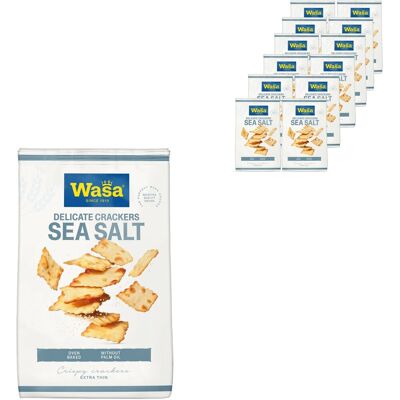 Wasa delicate crackers sea salt - 12 x 180g Wasa delicate crackers sea salt - 12 x 180g