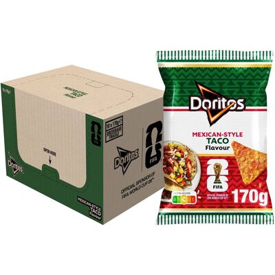 Doritos fifa mexico tacos tortilla chips 10 x 170 gram Doritos fifa mexico tacos tortilla chips 10 x 170 gram