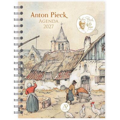Comello Bureau agenda - 2027 - anton pieck - boerderij - met spiraal - 17,6x23,8cm Comello Bureau agenda - 2027 - anton pieck - boerderij - met spiraal - 17,6x23,8cm
