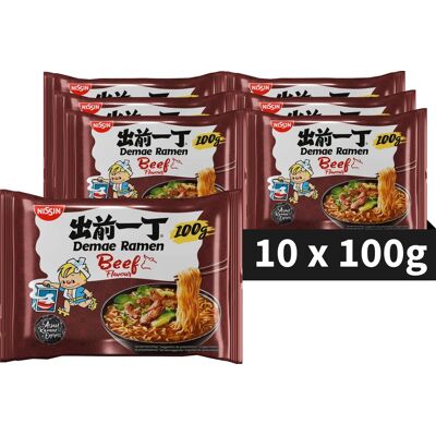 Nissin demae ramen - beef noodles bowl - instant noedels - 10 stuks Nissin demae ramen - beef noodles bowl - instant noedels - 10 stuks