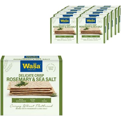 Wasa delicate crisp rosemary & sea salt - cracker - 10 x 190g Wasa delicate crisp rosemary & sea salt - cracker - 10 x 190g