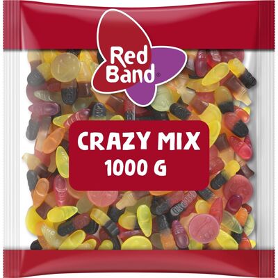 Red Band crazy mix snoep - zoete mix - zak 1000g Red Band crazy mix snoep - zoete mix - zak 1000g